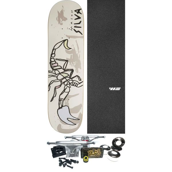 Real Skateboards Mason Silva MLA Guest Skateboard Deck - 8.38" x 32.18" - Complete Skateboard Bundle